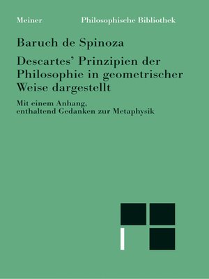 cover image of Descartes' Prinzipien der Philosophie